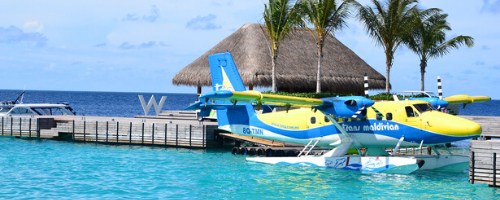 seaplane in maldives